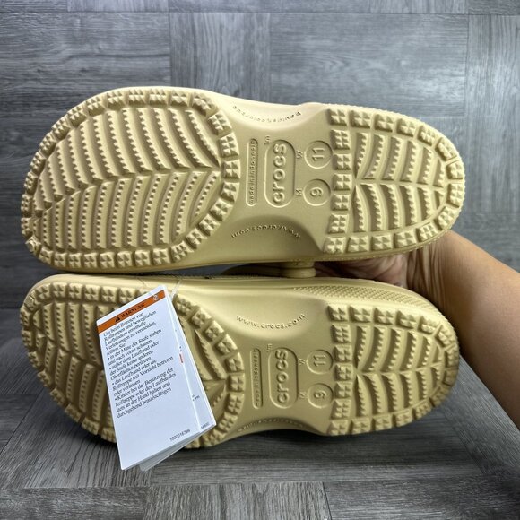 CROCS Classic Women's size 11/Mens size 9 Wheat Clog - Picture 6 of 7